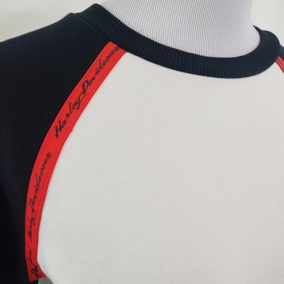 Harley-Davidson Colorblocked Metallic Print Fleece Pullover sweatshirt - Picture 5 of 8